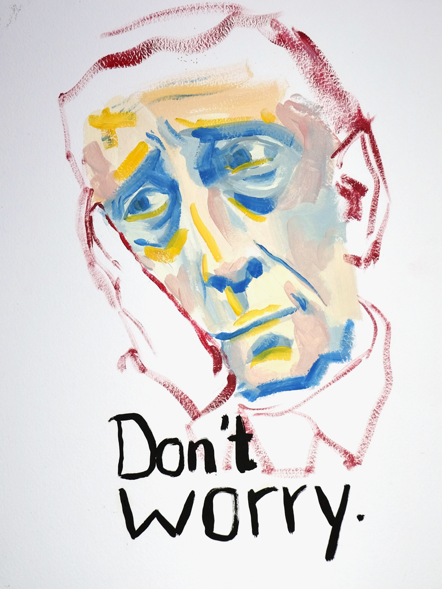 Don't Worry — oil painting