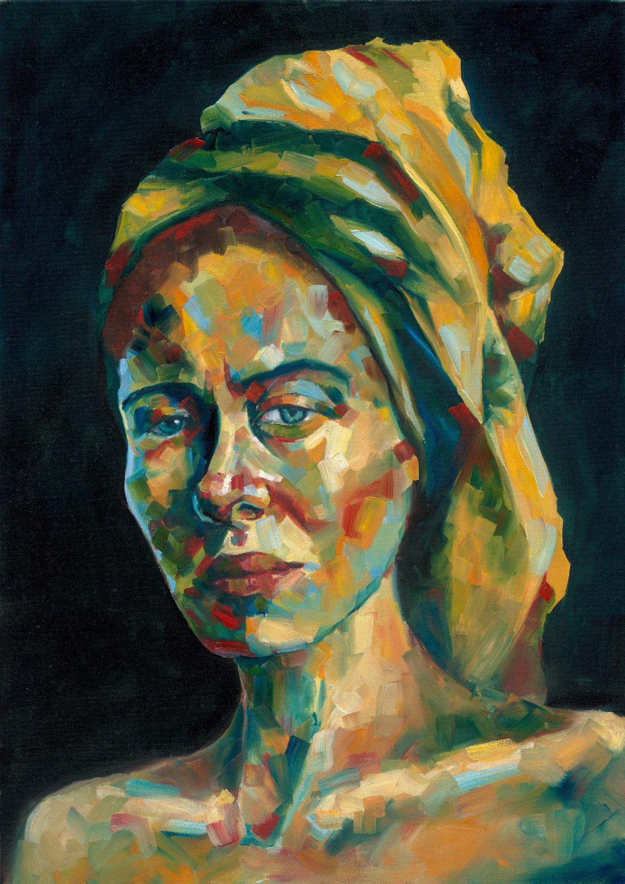 Lady in Marble — oil painting