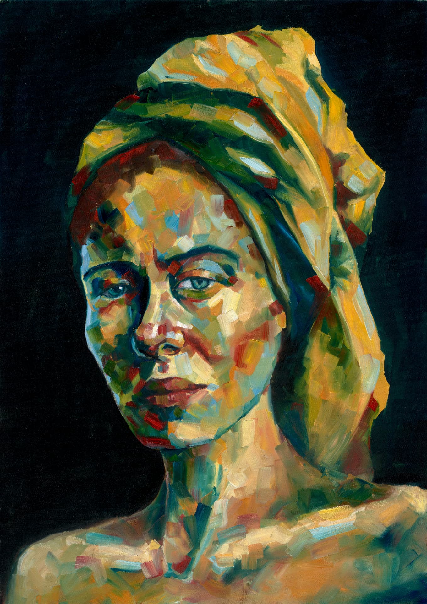 Lady in Marble — oil painting