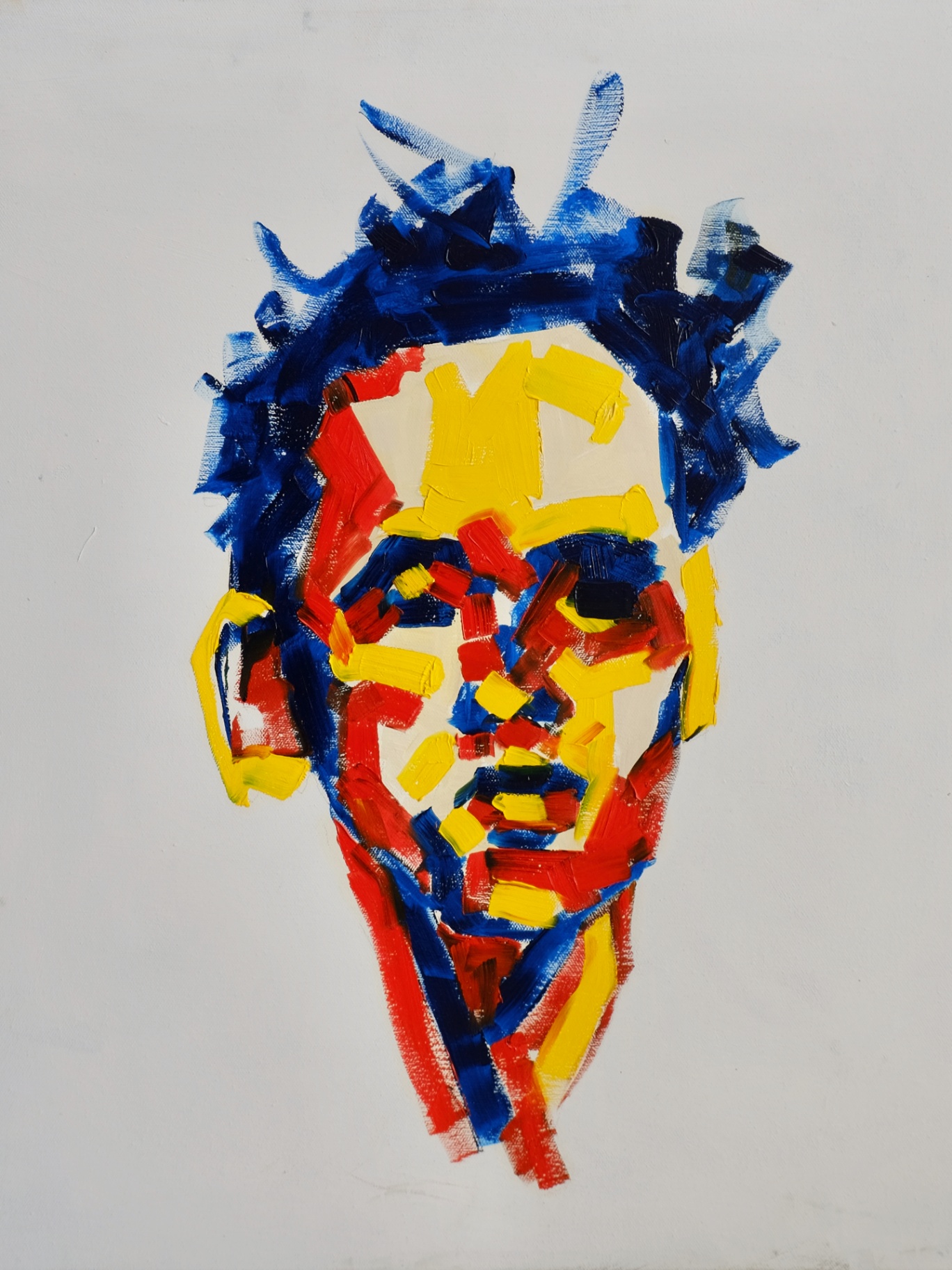 A Portrait in 3 Colours — oil painting