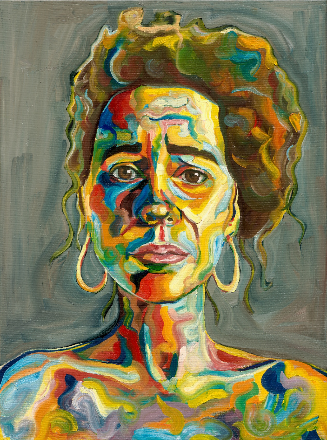 Alone — oil painting