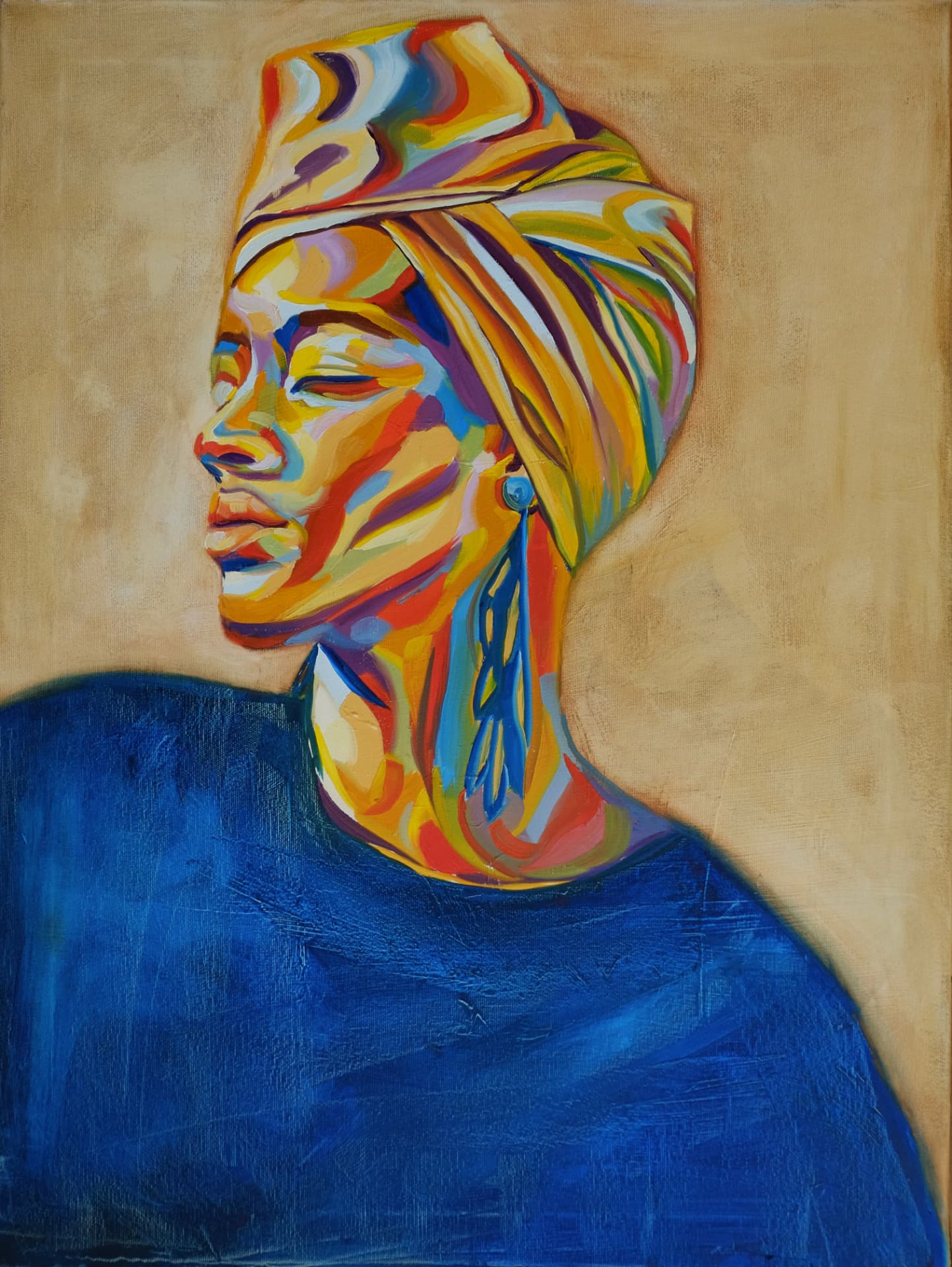 Headwrap — oil painting