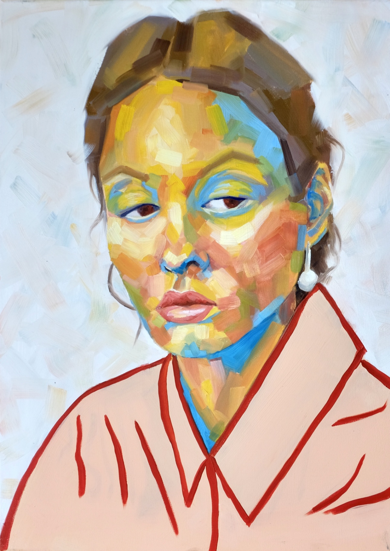 Bored — oil painting