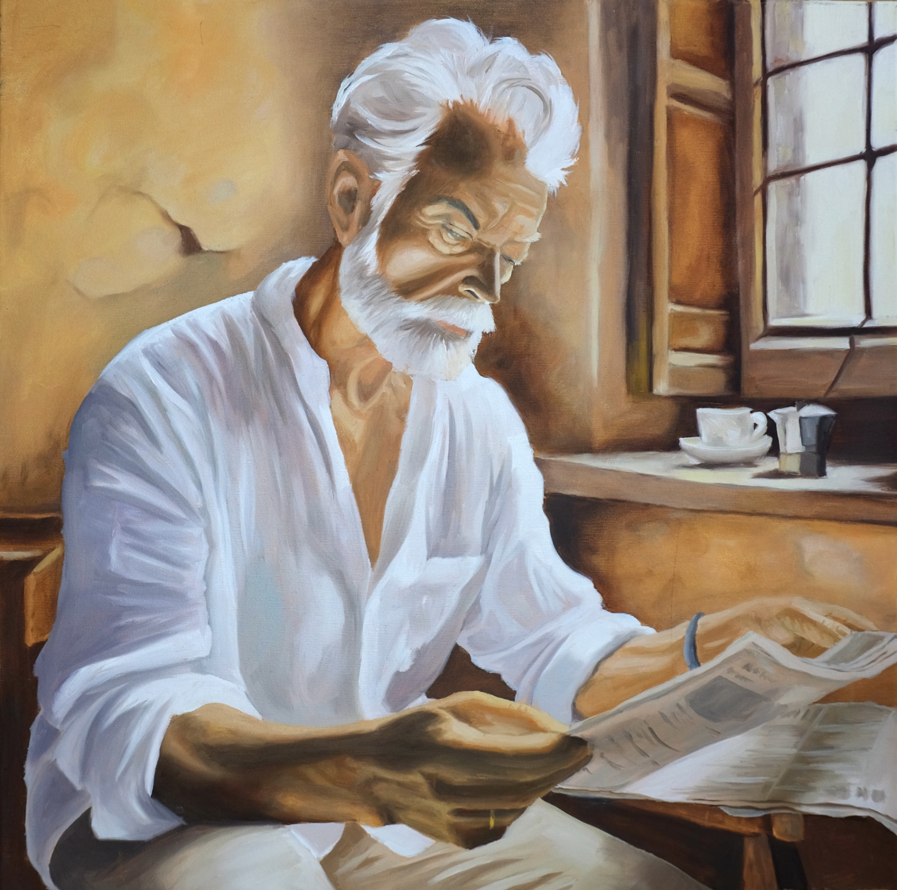 Sunday Morning — oil painting